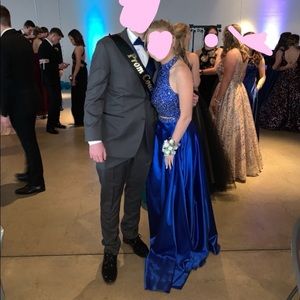 Two piece prom dress with slit  (worn once)👗